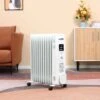 HOMCOM Digital Oil Filled Electric Radiator - 11 Fin - White - 820-276WT -Dimplexs Zone h o homcom 820 276wt