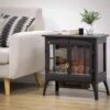 HOMCOM 3-Sided Electric Fireplace Heater - Black - 820-292V70BK 1 HOMCOM 3-Sided Electric Fireplace Heater - Black - 820-292V70BK -Dimplexs Zone h o homcom 820 292v70bk