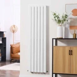 HOMCOM Vertical Water Filled Double Panel Radiator 460x1600mm White - 820-315V00WT