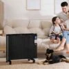 HOMCOM Quiet Panel Portable Electric Convector Radiator - Black - 820-336V70BK -Dimplexs Zone h o homcom 820 336v70bk