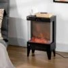 HOMCOM Electric Stove Fire Heater - Black - 820-341V70BK -Dimplexs Zone h o homcom 820 341v70bk