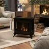 HOMCOM Bioethanol Stove Fire Heater - Black - 820-361V00BK -Dimplexs Zone h o homcom 820 361v00bk