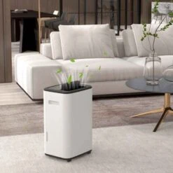 HOMCOM 20L Portable Dehumidifier With 24 Hour Timer - White - 821-030V70WT