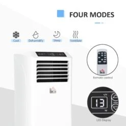 HOMCOM Mobile Air Conditioner With Remote Control - 1003W - White - 823-002V70 -Dimplexs Zone homcom 823 002v70 3