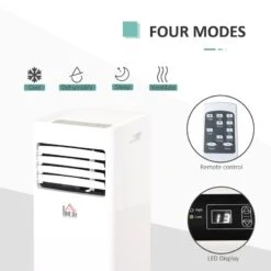 HOMCOM Mobile Air Conditioner With Remote Control - 650W - White - 823-003V70 -Dimplexs Zone homcom 823 003v70 3