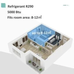 HOMCOM Mobile Air Conditioner With Remote Control - 650W - White - 823-003V70 -Dimplexs Zone homcom 823 003v70 4