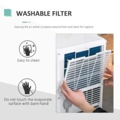 HOMCOM Mobile Air Conditioner With Remote Control - 765W - White - 823-003V71 15 HOMCOM Mobile Air Conditioner With Remote Control - 765W - White - 823-003V71 -Dimplexs Zone homcom 823 003v71 5