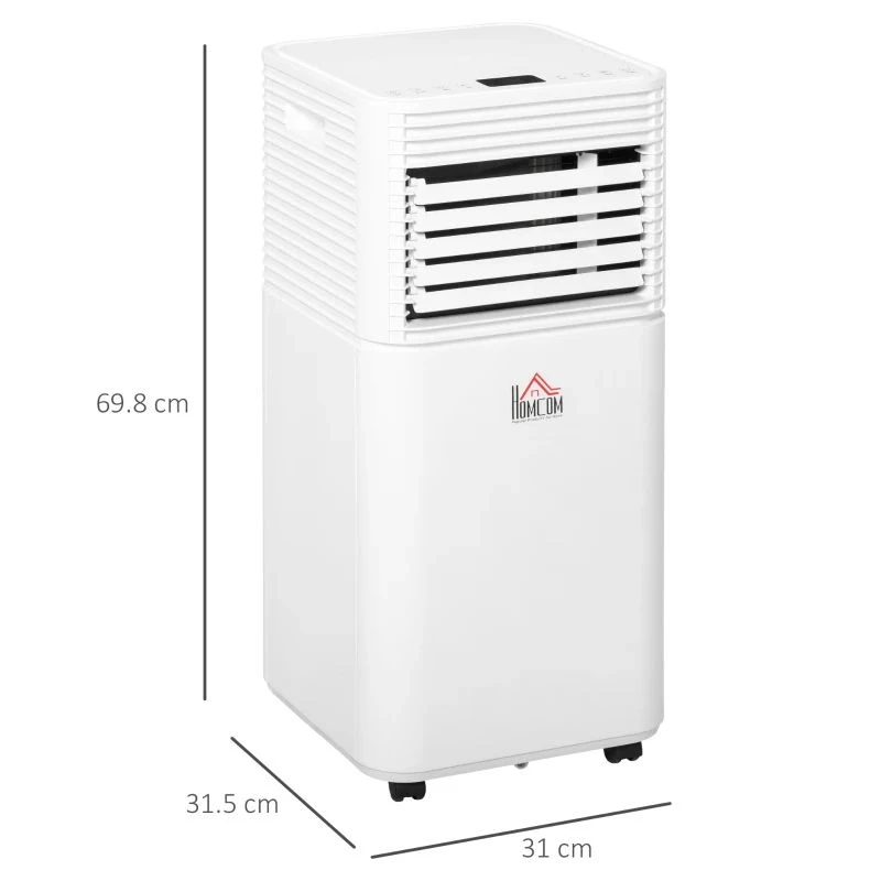 HOMCOM 9000 BTU 4-In-1 Compact Portable Air Conditioner Unit - White - 823-006V72 4 HOMCOM 9000 BTU 4-In-1 Compact Portable Air Conditioner Unit - White - 823-006V72 - Image 2