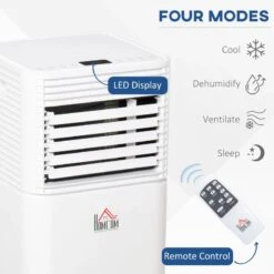 HOMCOM 9000 BTU 4-In-1 Compact Portable Air Conditioner Unit - White - 823-006V72 18 HOMCOM 9000 BTU 4-In-1 Compact Portable Air Conditioner Unit - White - 823-006V72 -Dimplexs Zone homcom 823 006v72 3