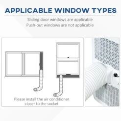 HOMCOM 10000 BTU Portable Air Conditioner - White - 823-029V70WT -Dimplexs Zone homcom 823 029v70wt 6