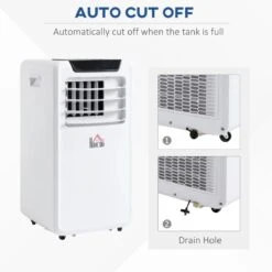 HOMCOM 10000 BTU Portable Air Conditioner - White - 823-029V70WT -Dimplexs Zone homcom 823 029v70wt 7