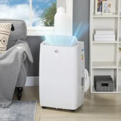 HOMCOM 12000 BTU Portable Air Conditioner - White - 823-039V70CW