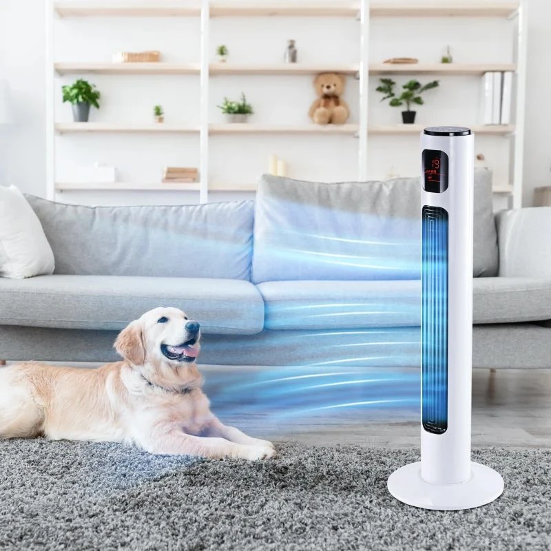 HOMCOM 30" Oscillating Tower Fan 3 Speed Mode - White - 824-001WT 9 HOMCOM 30" Oscillating Tower Fan 3 Speed Mode - White - 824-001WT - Image 7