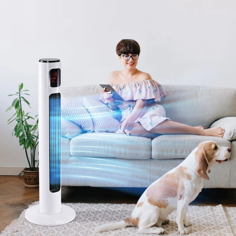 HOMCOM 30" Oscillating Tower Fan 3 Speed Mode - White - 824-001WT 3 HOMCOM 30" Oscillating Tower Fan 3 Speed Mode - White - 824-001WT