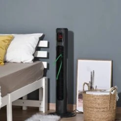 HOMCOM 38" Freestanding Tower Fan 3 Speed - Dark Grey - 824-005CG 15 HOMCOM 38" Freestanding Tower Fan 3 Speed - Dark Grey - 824-005CG -Dimplexs Zone homcom 824 005cg 10