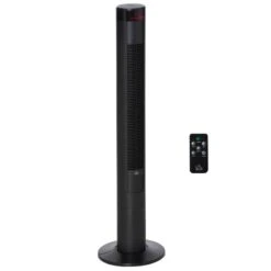 HOMCOM Oscillating Tower Fan With Remote Control - Black - 824-006 -Dimplexs Zone homcom 824 006 1