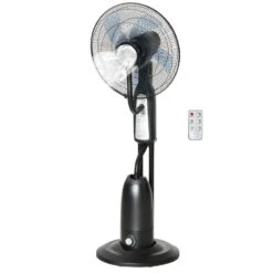 HOMCOM 2.8 Litre Water Mist Fan With Remote - Black - 824-008V70BK -Dimplexs Zone homcom 824 008v70bk 10
