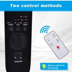 HOMCOM Oscillating Floor Fan With Remote Control - Black - 824-013V70 -Dimplexs Zone homcom 824 013v70 3