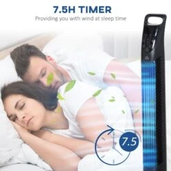 HOMCOM 36" Freestanding Tower Fan 3 Speed - Black - 824-016BK -Dimplexs Zone homcom 824 016bk 5