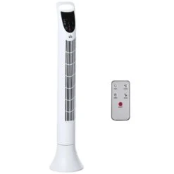 HOMCOM 36" Freestanding Tower Fan 3 Speed - White - 824-016WT -Dimplexs Zone homcom 824 016wt 1