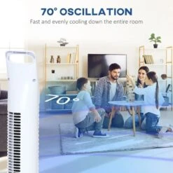 HOMCOM 36" Freestanding Tower Fan 3 Speed - White - 824-016WT -Dimplexs Zone homcom 824 016wt 5