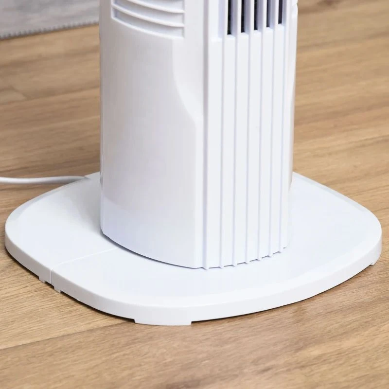 HOMCOM Freestanding Tower Fan 3 Speed - White - 824-017V70 6 HOMCOM Freestanding Tower Fan 3 Speed - White - 824-017V70 - Image 4