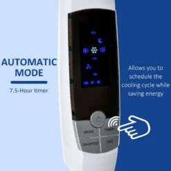 HOMCOM 54" Pedestal Stand Fan 3 Speed Mode - Black & White - 824-023V70 -Dimplexs Zone homcom 824 023v70 5