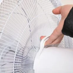 HOMCOM 54" Pedestal Stand Fan 3 Speed Mode - Black & White - 824-023V70 -Dimplexs Zone homcom 824 023v70 9