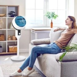 HOMCOM 32" Air Circulator Fan 3 Speed - Black And White - 824-025 -Dimplexs Zone homcom 824 025 11