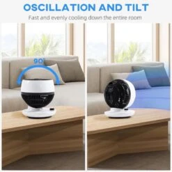 HOMCOM Room Air Circulator Fan With 3 Speed - Black And White - 824-032V70 -Dimplexs Zone homcom 824 032v70 6