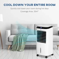 HOMCOM Portable Air Cooler Evaporative - White - 824-037V70 -Dimplexs Zone homcom 824 037v70 5