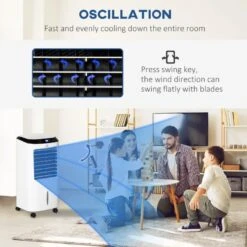 HOMCOM Portable Air Cooler Evaporative - White - 824-037V70 -Dimplexs Zone homcom 824 037v70 8