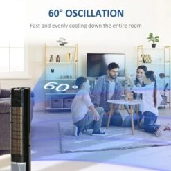 HOMCOM 42" Portable Air Cooler Humidifier - Black - 824-038V70BK -Dimplexs Zone homcom 824 038v70bk 7