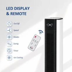 HOMCOM 42" Portable Air Cooler Humidifier - White - 824-038V70WT -Dimplexs Zone homcom 824 038v70wt 3