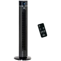 HOMCOM 42" Anion Tower Fan - Black - 824-043V70 -Dimplexs Zone homcom 824 043v70 1