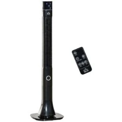 HOMCOM 47" Anion Tower Fan With 3 Speed - Black - 824-044V70 -Dimplexs Zone homcom 824 044v70