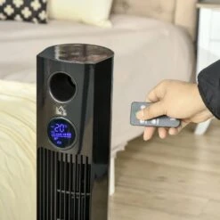 HOMCOM 38" Freestanding Tower Fan - Black - 824-050V70BK -Dimplexs Zone homcom 824 050v70bk 9