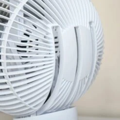 HOMCOM 28cm Electric Table Desk Fan With 3 Speed - White - 824-058V70WT -Dimplexs Zone homcom 824 058v70wt 9