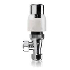 Honeywell Valencia Classic 15mm Angled Traditional TRV And Lockshield - White - VTL200-15A