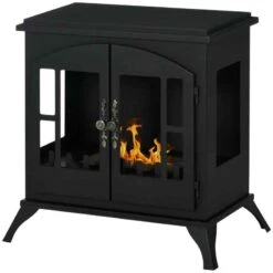 HOMCOM Bioethanol Stove Fire Heater - Black - 820-361V00BK -Dimplexs Zone hpnd791894f9fba4a.jpg