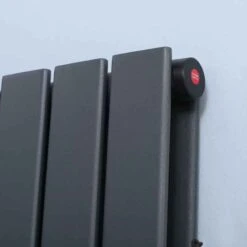 HOMCOM Vertical Water Filled Double Panel Radiator - 456x1800mm Grey - 820-316V00GY -Dimplexs Zone hs5d4d182d2b3ed55.jpg