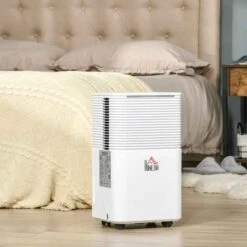 HOMCOM 10L Portable Quiet Dehumidifier - White - 821-017V70 -Dimplexs Zone hsz70e17e70daf98b.jpg