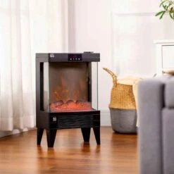 HOMCOM Electric Stove Fire Heater - Black - 820-341V70BK -Dimplexs Zone hwi90f1838c18d861.jpg