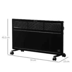 HOMCOM Portable Electric Convector Radiator - Black - 820-270BK -Dimplexs Zone hwne3c17dc3af9289.jpg