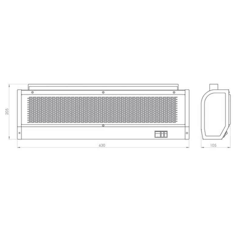 Hyco Maestro 3.0kW Over Door Air Curtain Heater - MAC3X 4 Hyco Maestro 3.0kW Over Door Air Curtain Heater - MAC3X - Image 2