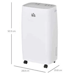 HOMCOM 12L Portable Dehumidifier With 24h Timer - White - 821-010V70WT -Dimplexs Zone inu1c918a1840d843.jpg