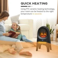HOMCOM Ceramic Electric Space Heater - Black - 820-318V70BK -Dimplexs Zone iqg88c182f6c07101.jpg