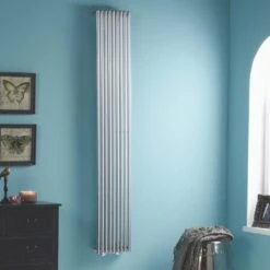Towelrads Iridio Vertical Straight Radiator 1800x300mm - Chrome - 120981