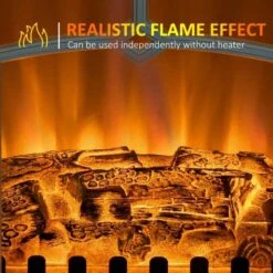 HOMCOM Modern Electric Stove Fire - White - 820-038V70WT -Dimplexs Zone j9saf318abbc2fb8d.jpg