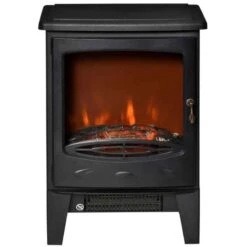 HOMCOM Electric Stove Fire - Black - 820-193V70BK -Dimplexs Zone jab6f817dc35404be.jpg